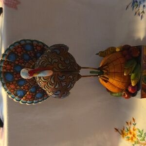 Retired 2007 "Tom A Plenty" Turkey On A Pumpkin By Jim Shore Heartwood Creek